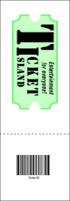Ice Skating Event Ticket Product Back