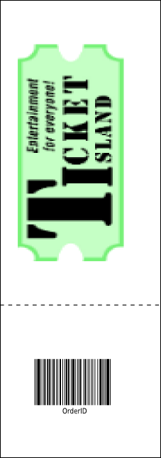 Our Town Raffle Ticket Product Back