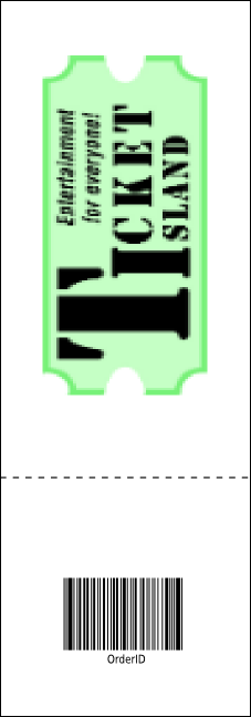 All Purpose Retro Raffle Ticket Product Back