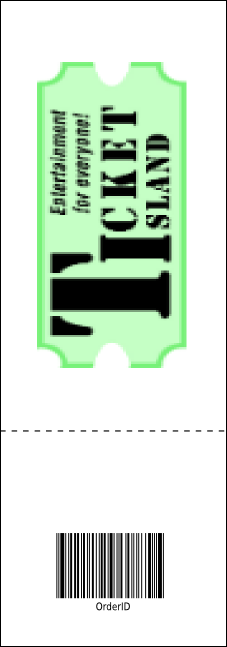 Squares Raffle Ticket Product Back