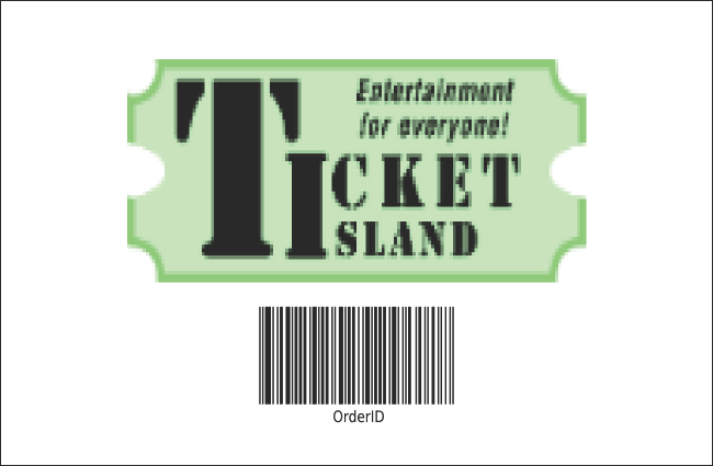 Hip Hop Green Drink Ticket Product Back