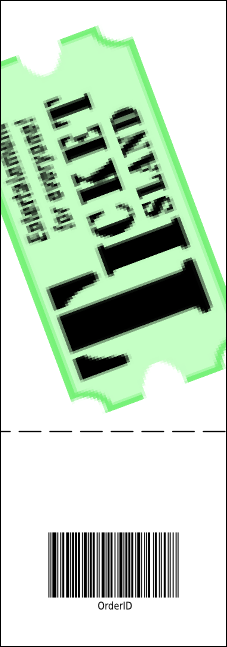 Cupcake Event Ticket Product Back