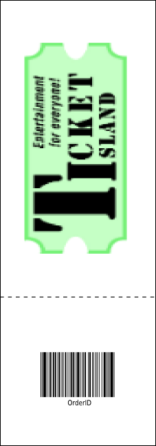 German Raffle Ticket Product Back