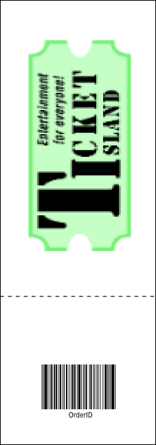 Hollywood Skyline Raffle Ticket Product Back