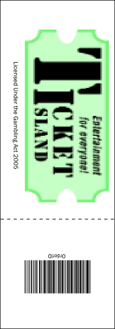 Medieval Banquet Raffle Ticket Product Back