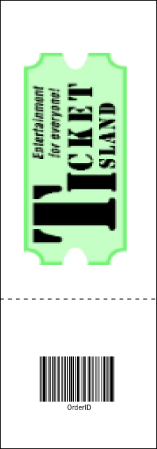 Outer Space Raffle Ticket Product Back