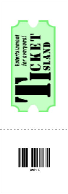 Spaceship Raffle Ticket Product Back