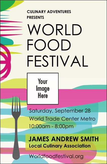 World Food Festival VIP Event Badge Small Product Front