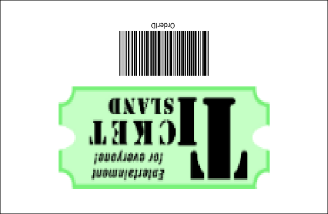 Rock Concert Blue Drink Ticket Product Back