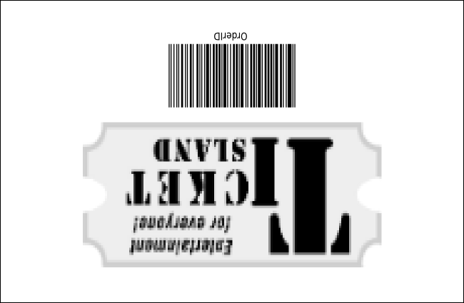 Rock Concert BW Drink Ticket Product Back