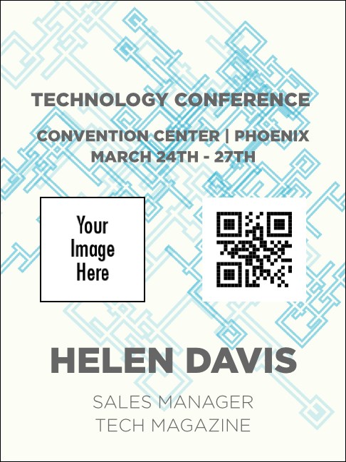 Conference Series: Blue Tech Economy Event Badge Product Front