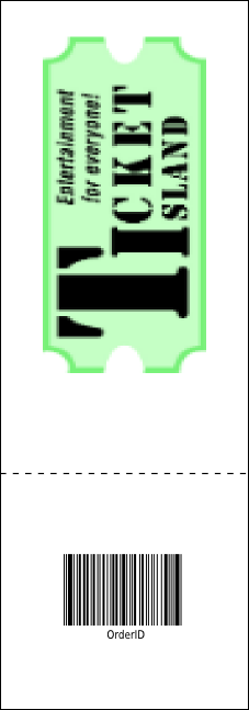 Ice Cream Reserved Event Ticket Product Back