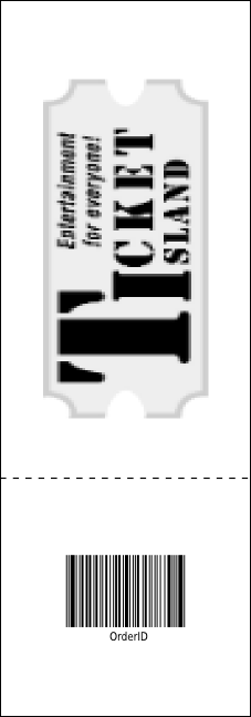 All Purpose Skyline Black and White Raffle Ticket Product Back