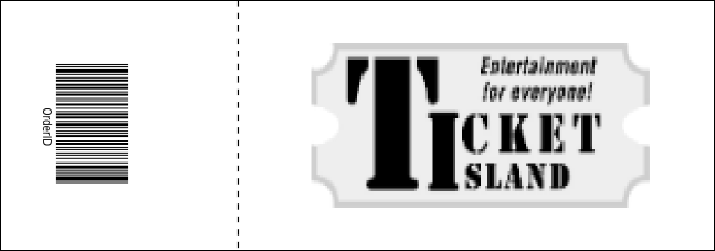 All Purpose Trees Black & White Event Ticket Product Back