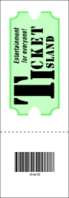 Fall Simple Event Ticket Product Back