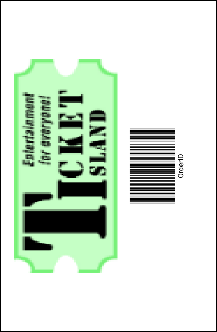 Silver Glitter Drink Ticket Product Back