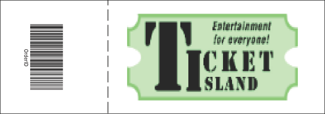 Green Image Event Ticket 0007 Product Back