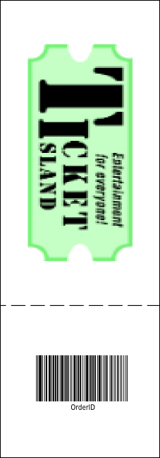 Dance Recital Reserved Event Ticket Product Back
