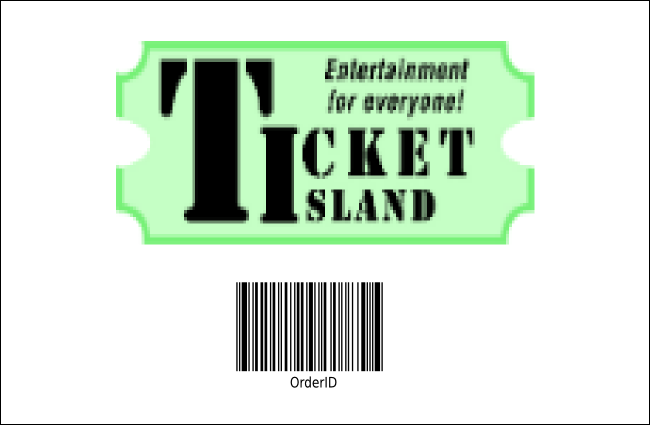 Haunted House Colored Drink Ticket Product Back