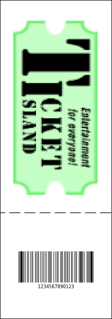 All Purpose Circle QR Event Ticket Product Back