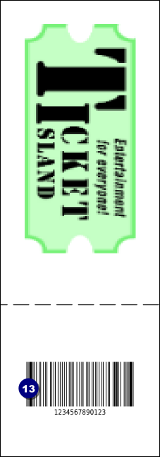 Big Logo Magenta QR Event Ticket Product Back