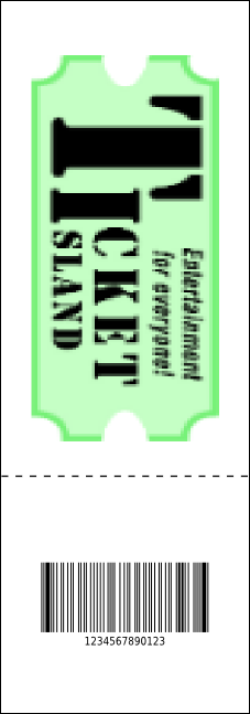 Bow Tie QR Event Ticket Product Back