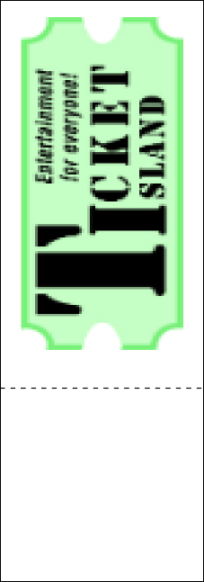 Faded Colors QR Event Ticket Product Back