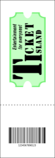 Retro Color QR Event Ticket Product Back