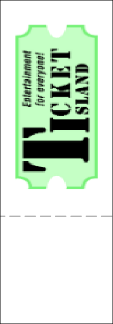Spaghetti QR Event Ticket Product Back