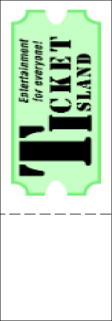 Sports Stripes QR Event Ticket Product Back