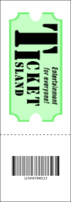 Wheat QR Event Ticket Product Back