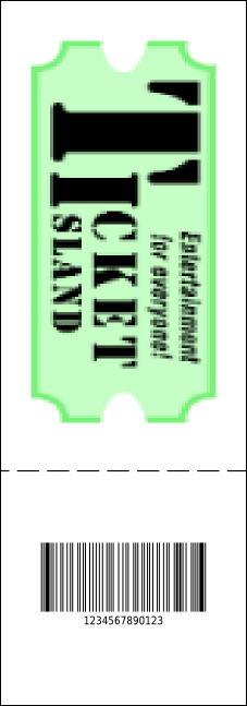 Your Photo Concert QR Event Ticket Product Back