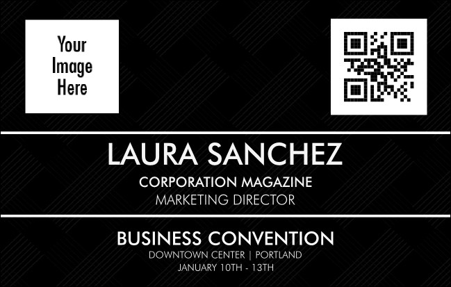 Conference Series: All Purpose Lines VIP Event Badge Medium Product Front