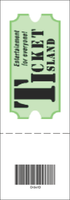 Nightclub Blue Event Ticket Product Back