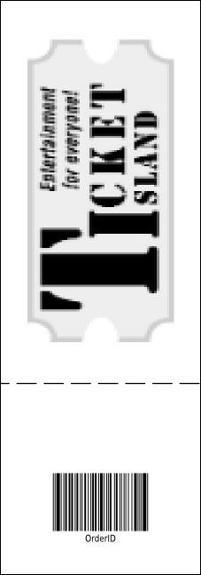 All Purpose Big Logo Event Ticket (Black & White) Product Back