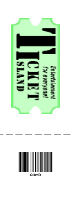Stage Lights Event Ticket Product Back