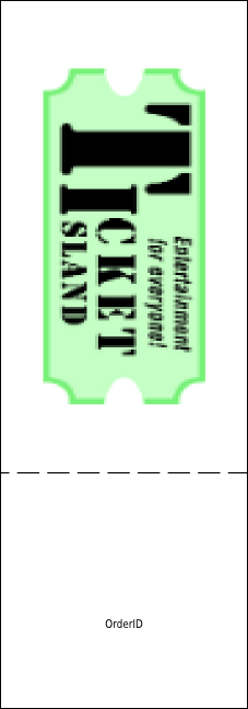 Dance Recital Event Ticket Product Back