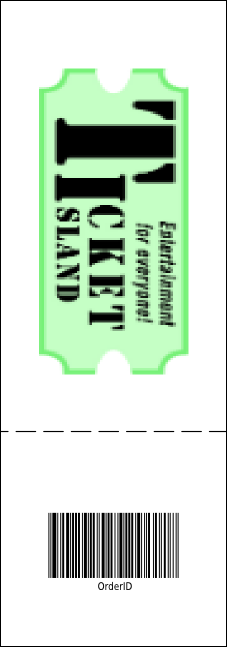 Sunrise Retro Event Ticket Product Back