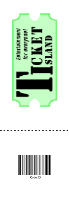 Year Parchment Paper Event Ticket Product Back