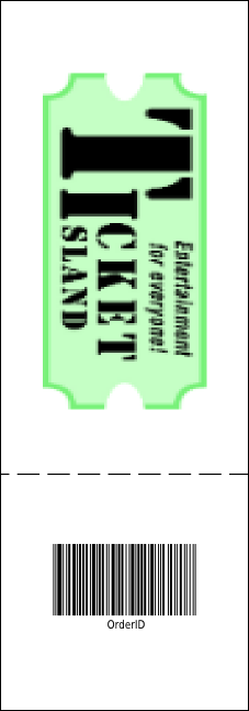 Fishing and Hunting Expo Green Camo Event Ticket Product Back