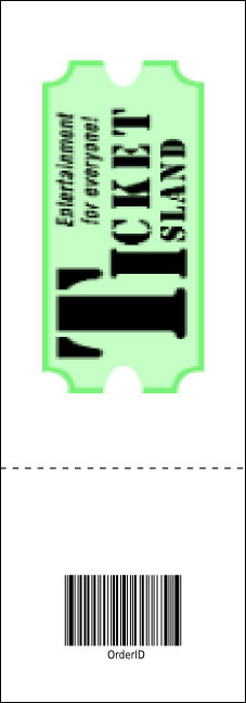 Casino Chips Event Ticket Product Back