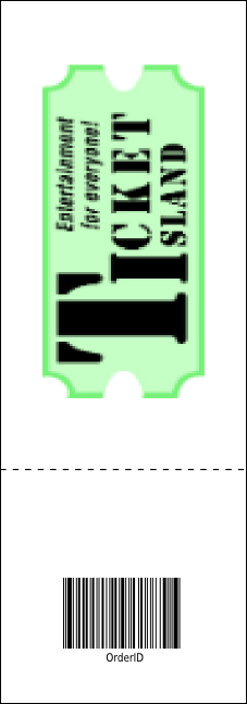 Retro Comic Book Event Ticket Product Back