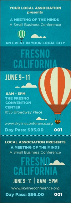 Fresno Event Ticket