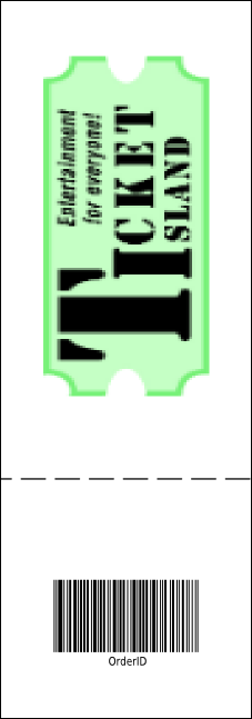 Disco Event Ticket Product Back