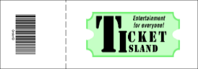 Broadway Event Ticket Product Back