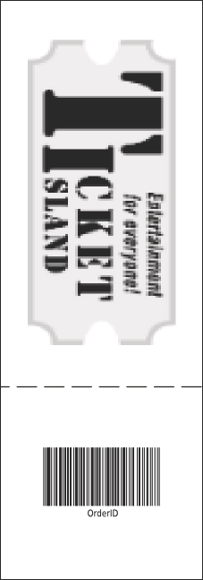 Baseball General Admission Ticket 001 Product Back