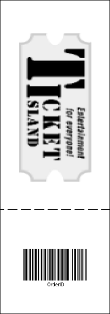 School Notebook Black and White Event Ticket Product Back