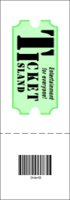 Lotus Flower Raffle Ticket Product Back