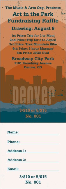 Denver Raffle Ticket