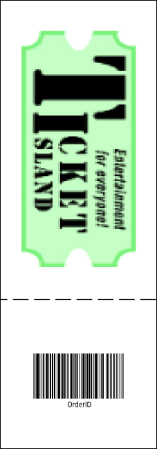 San Diego Raffle Ticket with stub Product Back